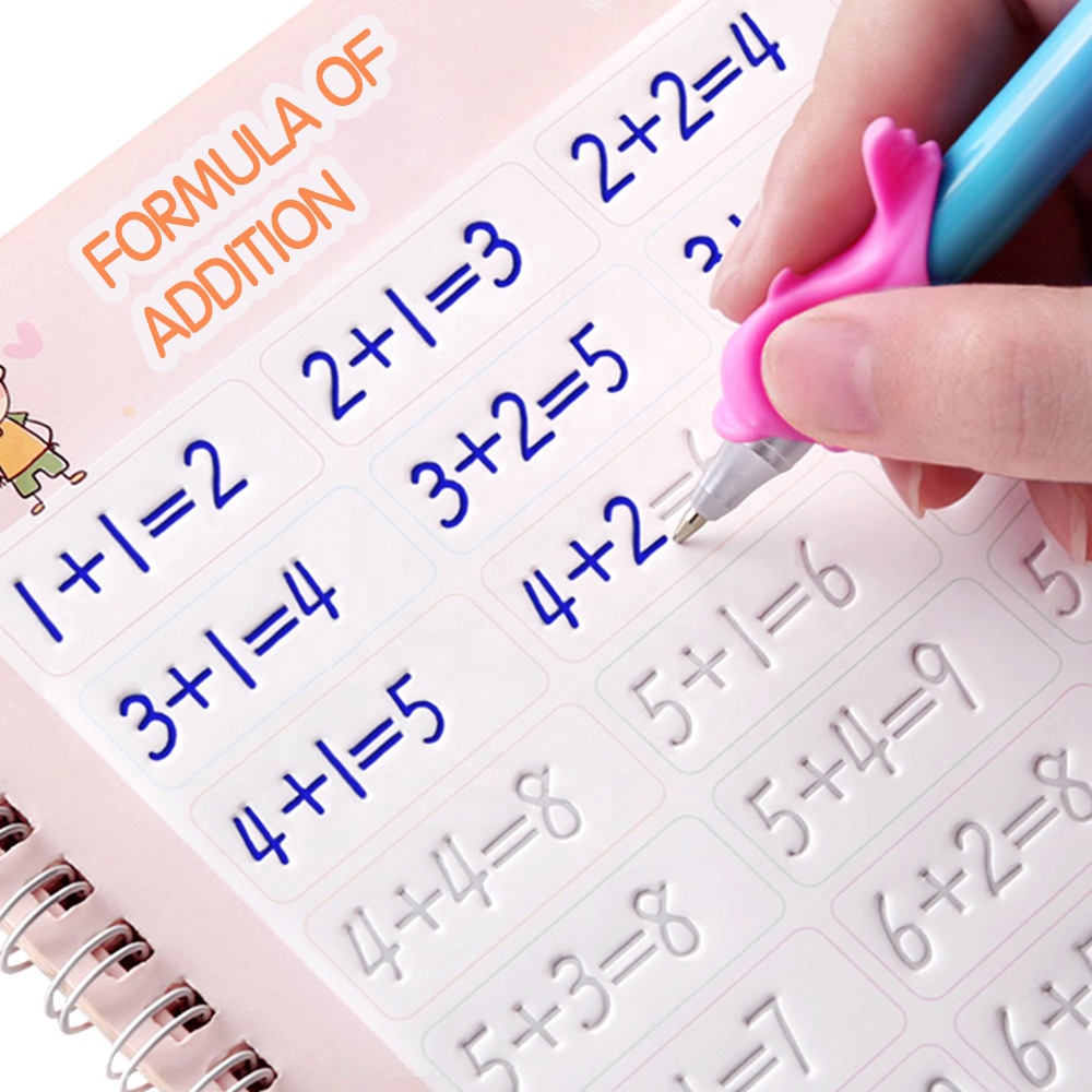Best seller magic reusable children writing practice calligraphy groove copybook kids for any language printing customized