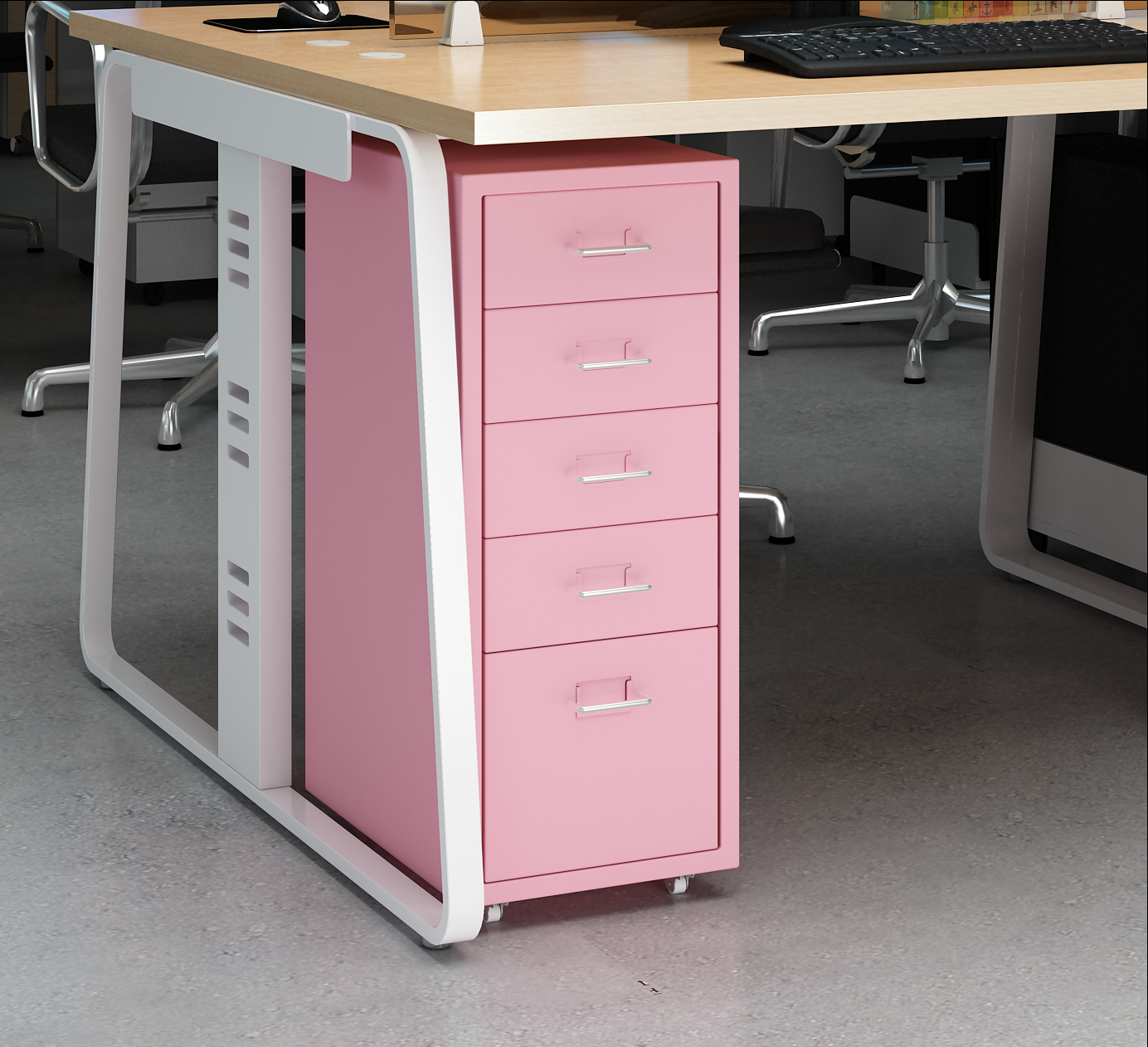 Professional Modern Multi-scenario and Multi-function File 3 Drawer Steel Mobile Cabinet