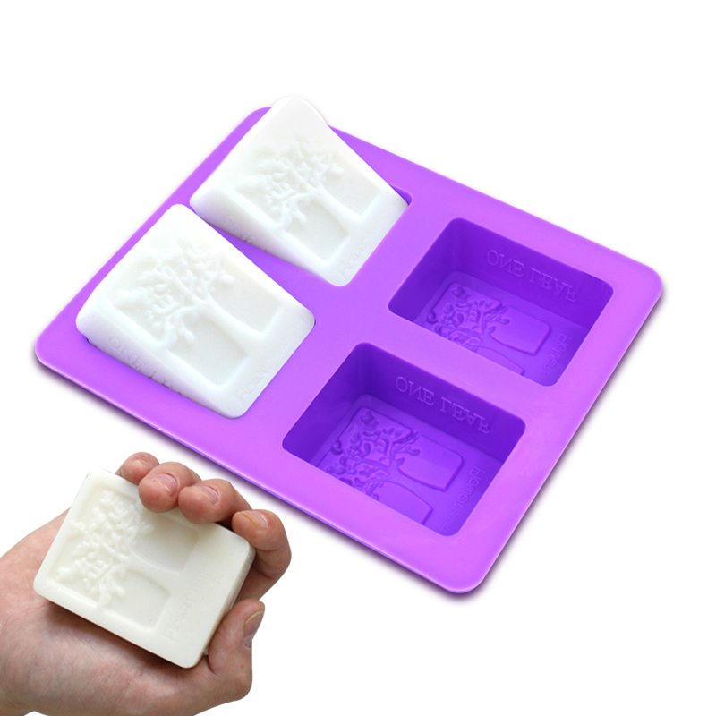 4 cavite savonnerie artisanal de bricolage moule silicone a savon pour Homemade Artisanat