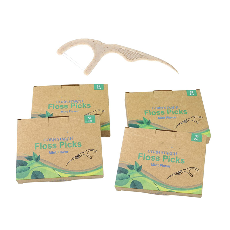 Dental Floss Pick Teeth Flosser 50 Picks Per Box Thin Dental Floss Picks