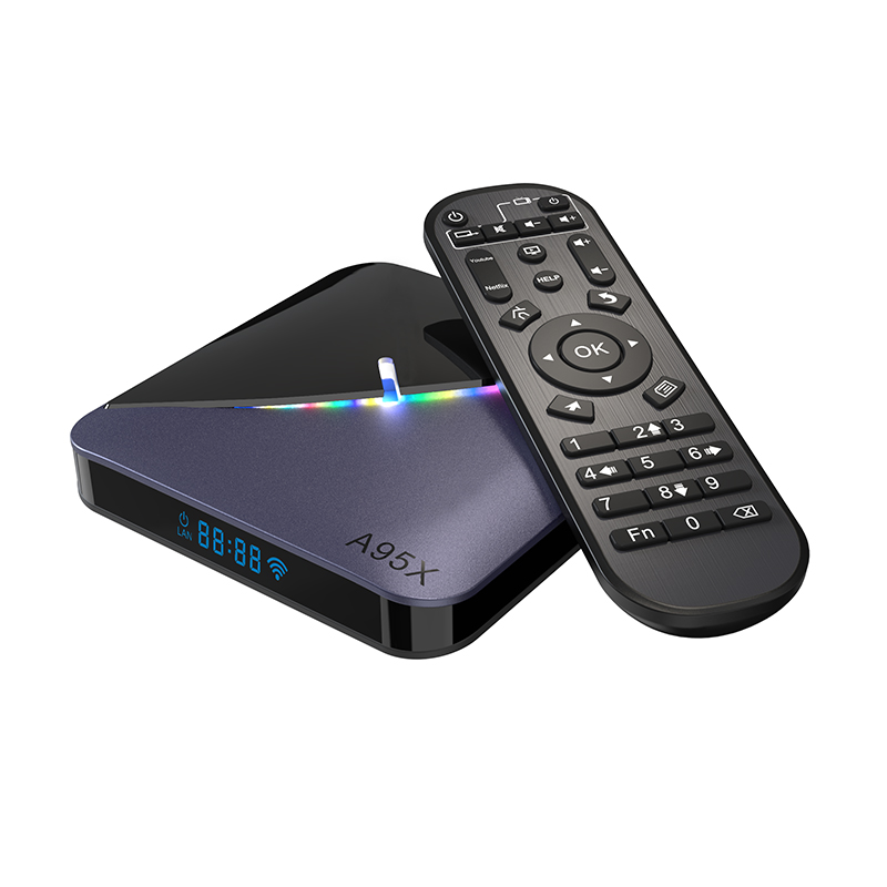 2 Гб 16 Гб RGB светильник Tv Box A95X F3 ram LPDDR4 обновление прошивки Amlogic s905x3 4k цифровой ТВ топ android 9,0 tv box