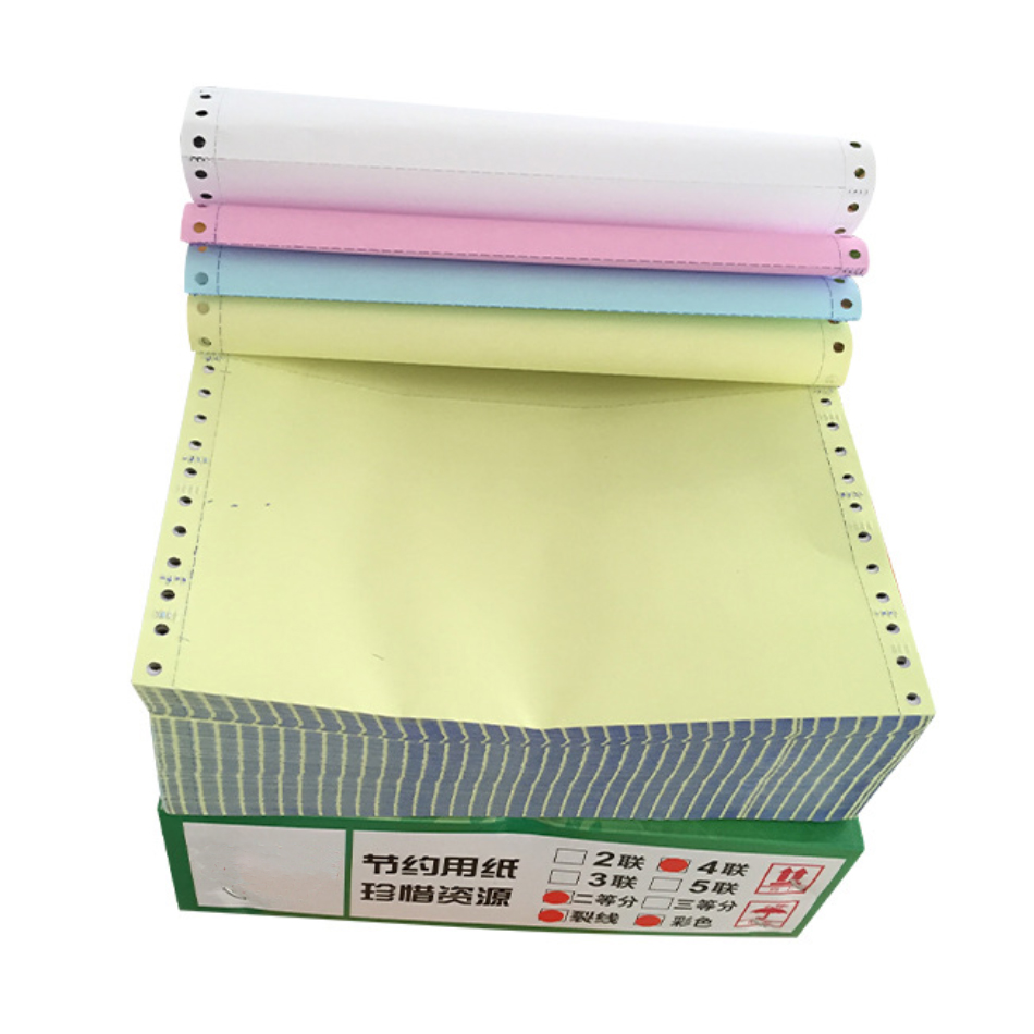 3ply Continuous Carbonless Computer Paper NCR Printing Paper Sheets
