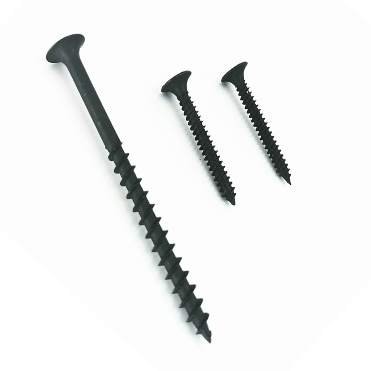 Factory supply collate drywall screws 1 1/4 manufacturer black screw drywall