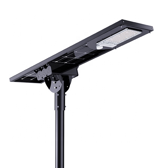 High Powered 200W 300W Road Streetlight Waterproof Outdoor Solar LED Street Lights price list with Bifacial solar panel