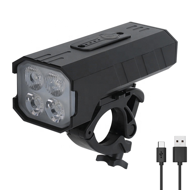 Factory Sales New5200mAh 3000 Lumens Bike Headlight 4T6 LED Bike Light Usb Rechargeable Mountain Bike Light
