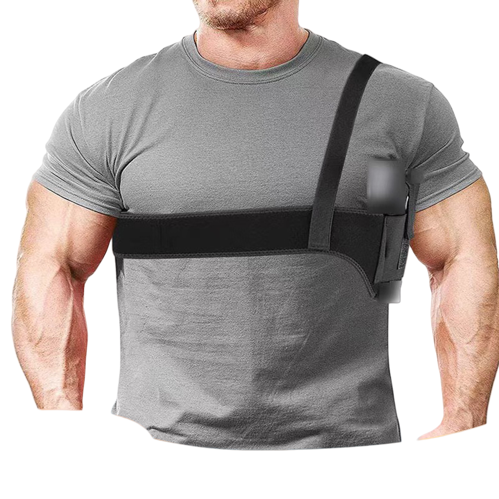 130cm-170cmgeneral purpose Outdoor Tactical Shoulder Leather Armpit Holster Portable Double Hidden Light Holster