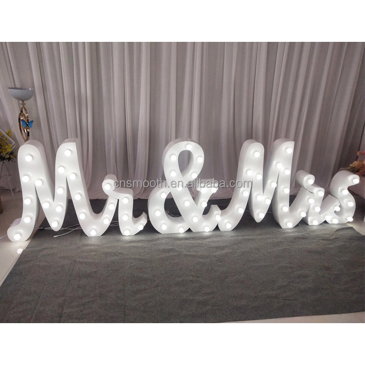 Wedding Manufacturer 3ft 4ft Marquee Letters Love Wholesale Love Letters Giant Mr & Mis Letter