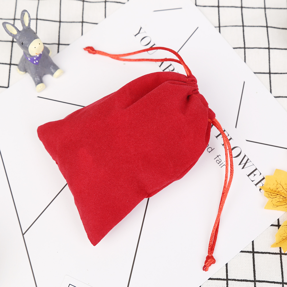 Personalized Customization Gift Packaging Bag Luxury Drawstring Velvet Protective Jewelry Travel Pouches