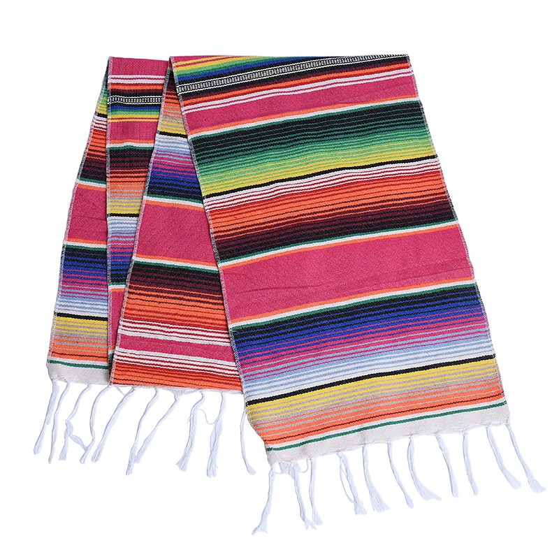 Скатерть Мексиканская Serape, скатерть для вечеринки, свадебные украшения, Большая Скатерть, красочное мексиканское одеяло, скатерть для улицы