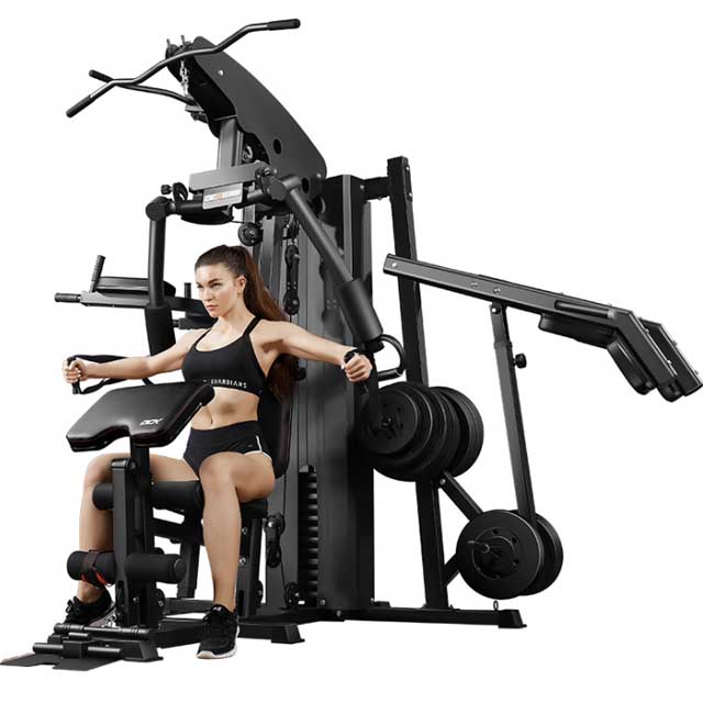 Hot sale muscle exercise abdominal 3 people train gym equipment mutli function 5 station