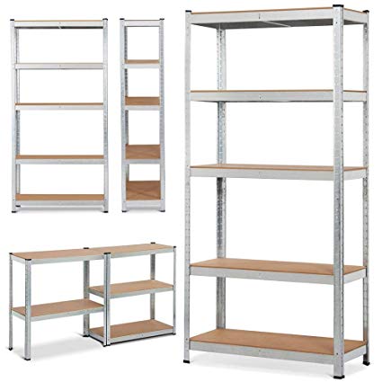 Boltless Shelving Galvanised Industrial Adjustable Medium Duty Steel Shelving Storage Rack Shelves