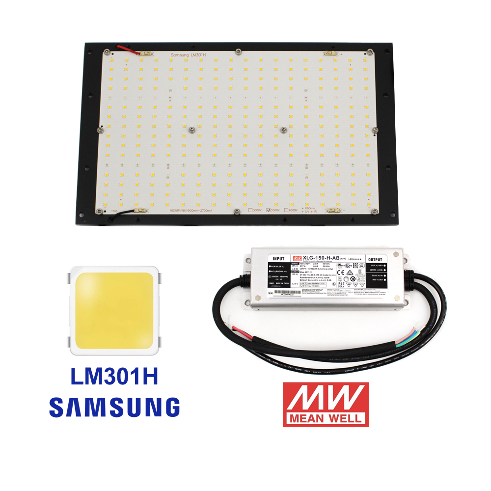Figolite 3500K 3000K 4000K Samsung LED LM301H плата для выращивания света QB288 125W Meanwell драйвер