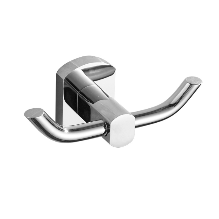 Bathroom Accessories Coat Hook Brass Modern Design double Robe Hook
