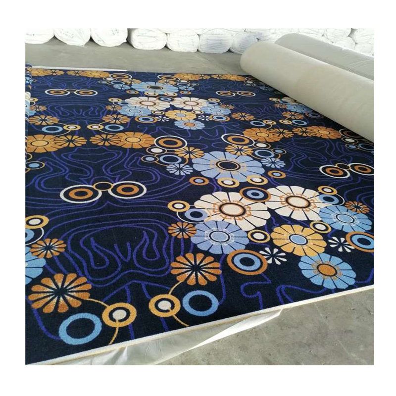 Machine tufted custom design commercial luxury 5 star hotel printing 100% nylon carpet wall to wall nylon carpet