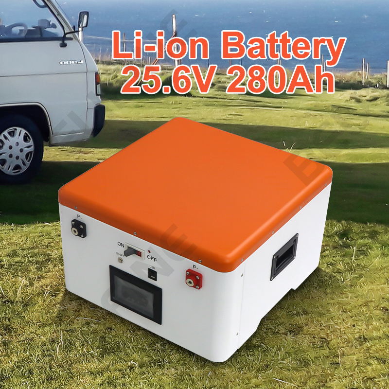 JK Diy Box Case 24V 25.6V 280Ah 200A Smart BMS 2A Balancer Lifepo4 Battery Case With JK BMS 4.3 LCD