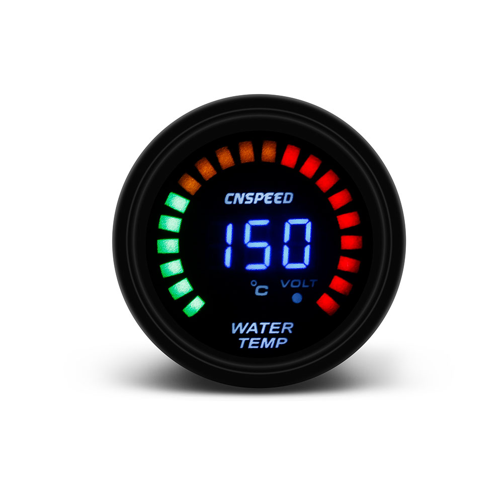 Цифровой синий светодиодный термометр CNSPEED, измеритель температуры воды, 2 дюйма, 52 мм, по Цельсию