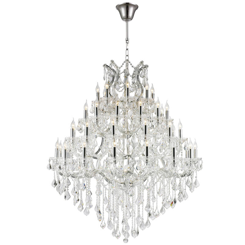 In stock wholesale chrome crystal maria theresa chandelier luxury