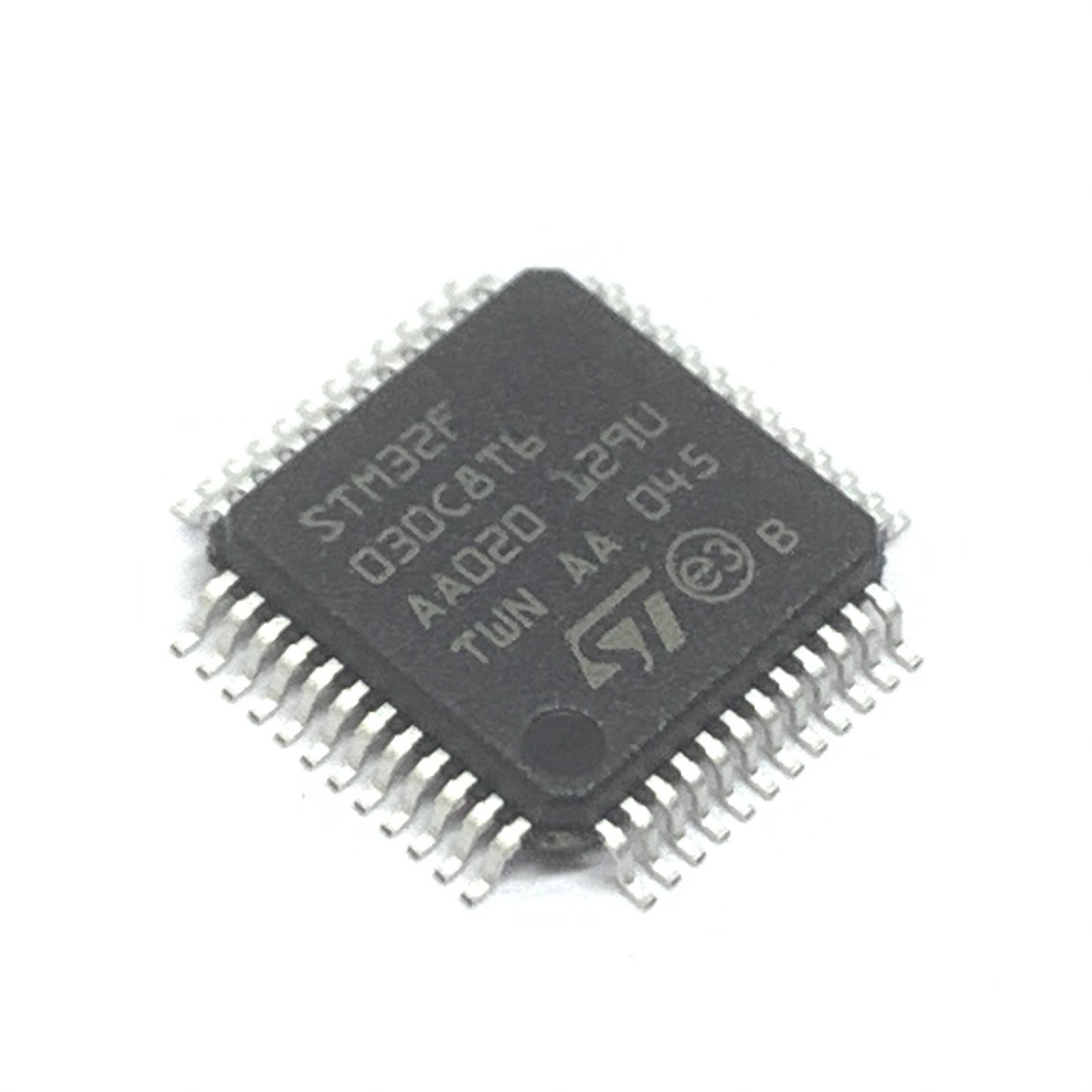 Микроконтроллер Merrillchip STM32, микроконтроллер STM32F030C8T6 с чипом, интегральная схема, 32 бит, 64 КБ, FLASH 48, LQFP