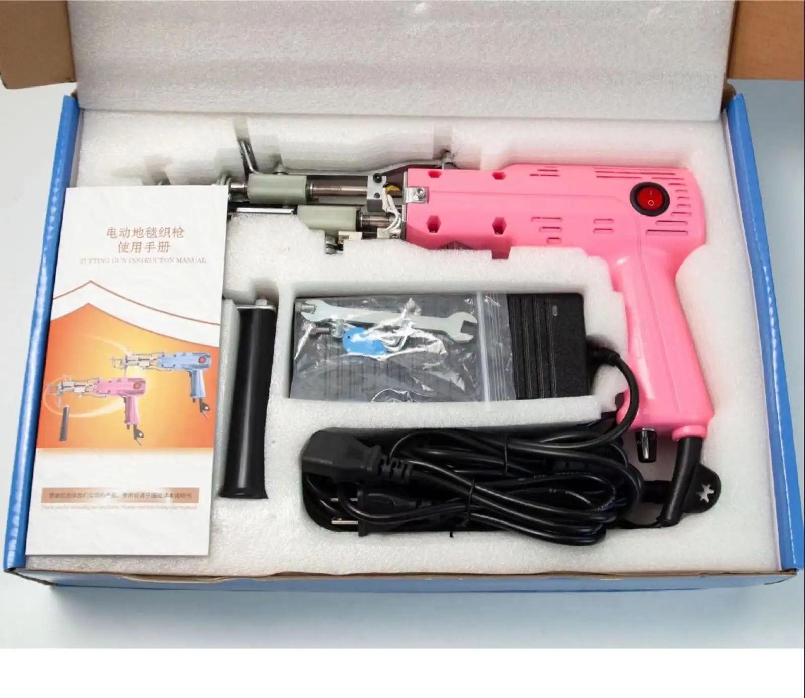 Factory Wholesale Tufting Gun Carpet Making Machine Pink Cut Pile Loop Pile Rug Tufting Gun Set