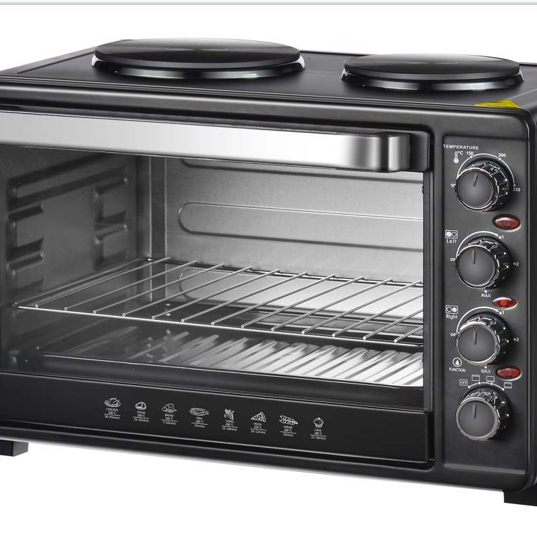Mechanical Timer Control electric desk oven electric oven with hot plate double deck electric bread oven stove
