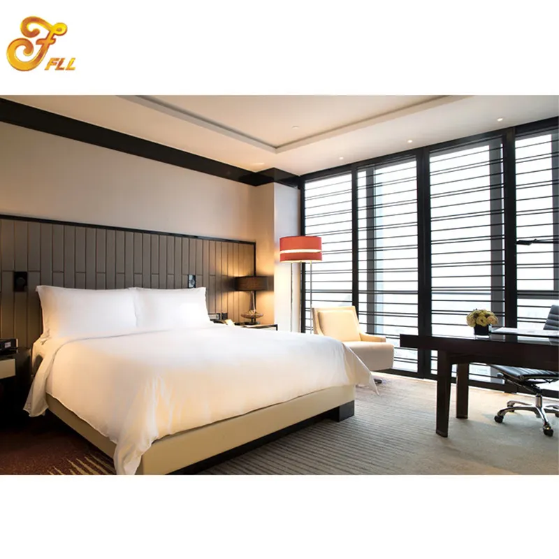 W Hotel Style Bed Room 4 Star Fantastic Hotel Design Guestroom Wooden Furniture Wood Hotel Star Project Bedroom Set