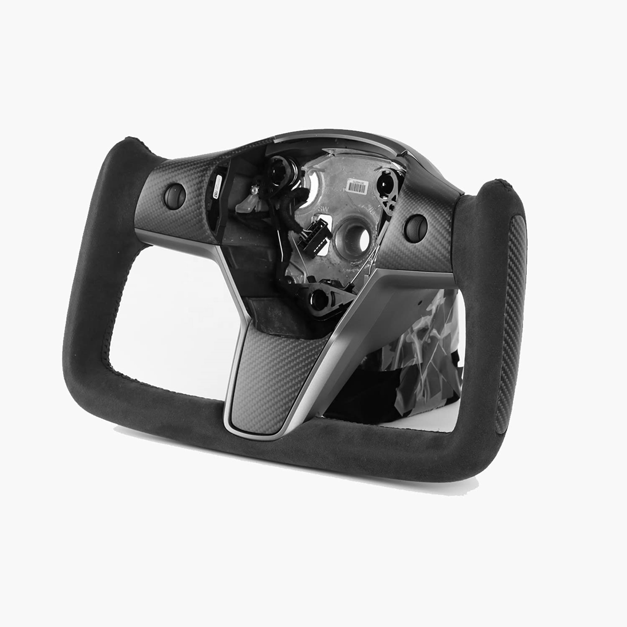 Гоночное рулевое колесо Ever-Carbon Racing(ECR) Pilot Shape Yoke Matte Carbon Fiber для Tesla Model 3 Model Y Yoke 2017-2021