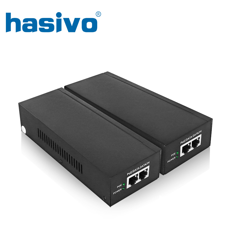 Супер мощный 90 Вт 65 Вт металлический корпус Gigabit PoE инжектор питания Ethernet для PoE IP-камеры телефона беспроводной AP PoE источник питания