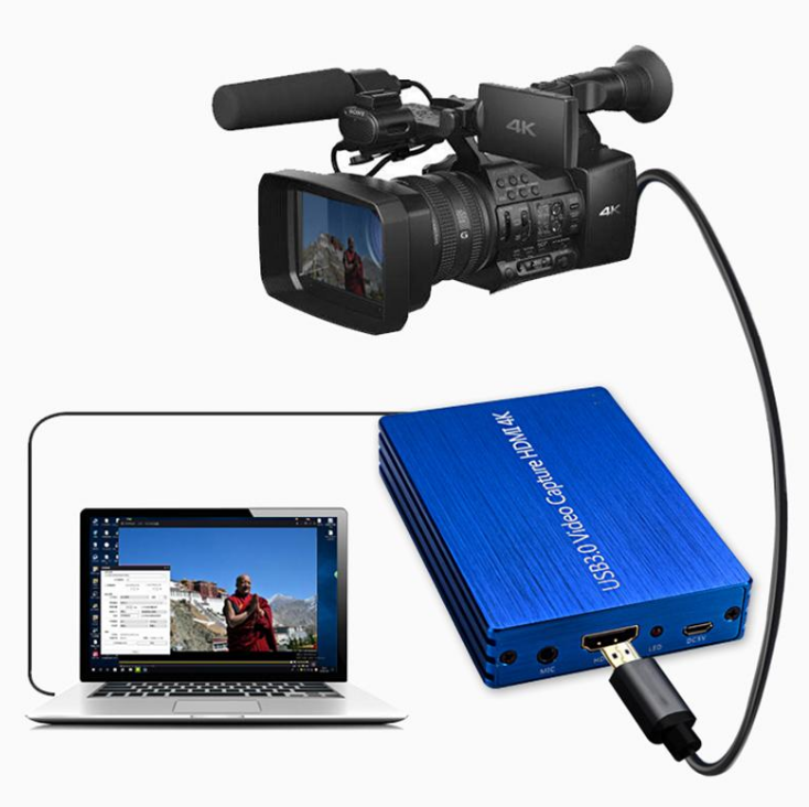 Карта захвата видеокарты 4K HDM, блок захвата видеокарты USB 1080, микрофон для видеосъемки без привода, HD p, потоковая видеозапись в реальном времени