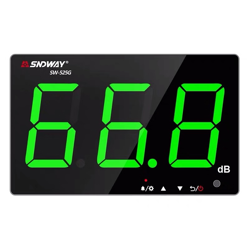 SNDWAY SW-525G Зеленый цифровой дисплей 30,0 ~ 130.0dB измеритель уровня звука с USB