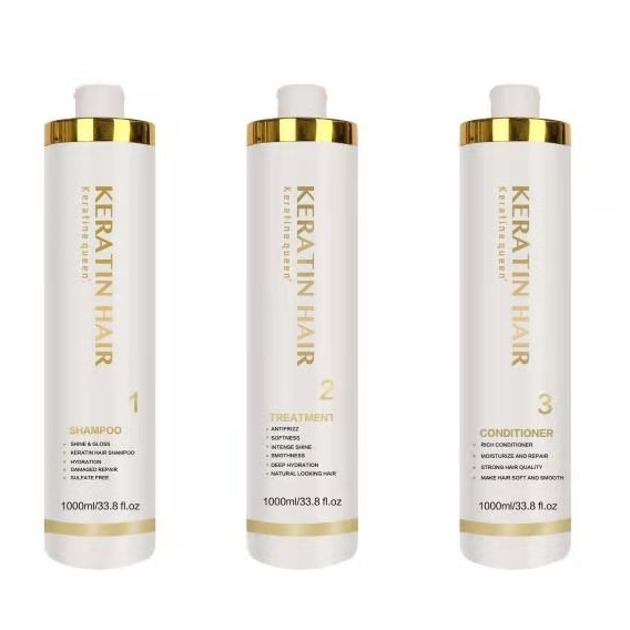 Best Selling Organic Hair Treatment White Keratin SPA Repairing Straightening Plant Extract Hair Care Set
