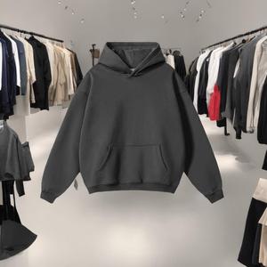350 GSM Custom Heavyweight Cotton Streetwear Oversized Fleece Blank Plain Pullover Boxy Hoodies Sweatshirts Manufacturer