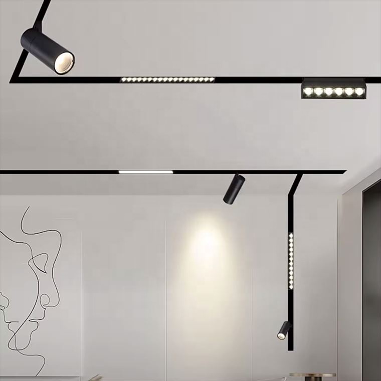 Factory Hot Sale Tuya Zigbee Smart Folding Grille Light Ceiling Interior Lighting Magnetic Track Light