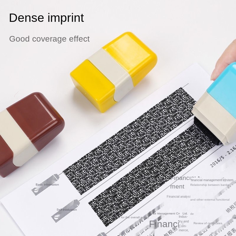 Privacy stamp roller-type random code express surface single code pen address privacy personal information shield anti-leak