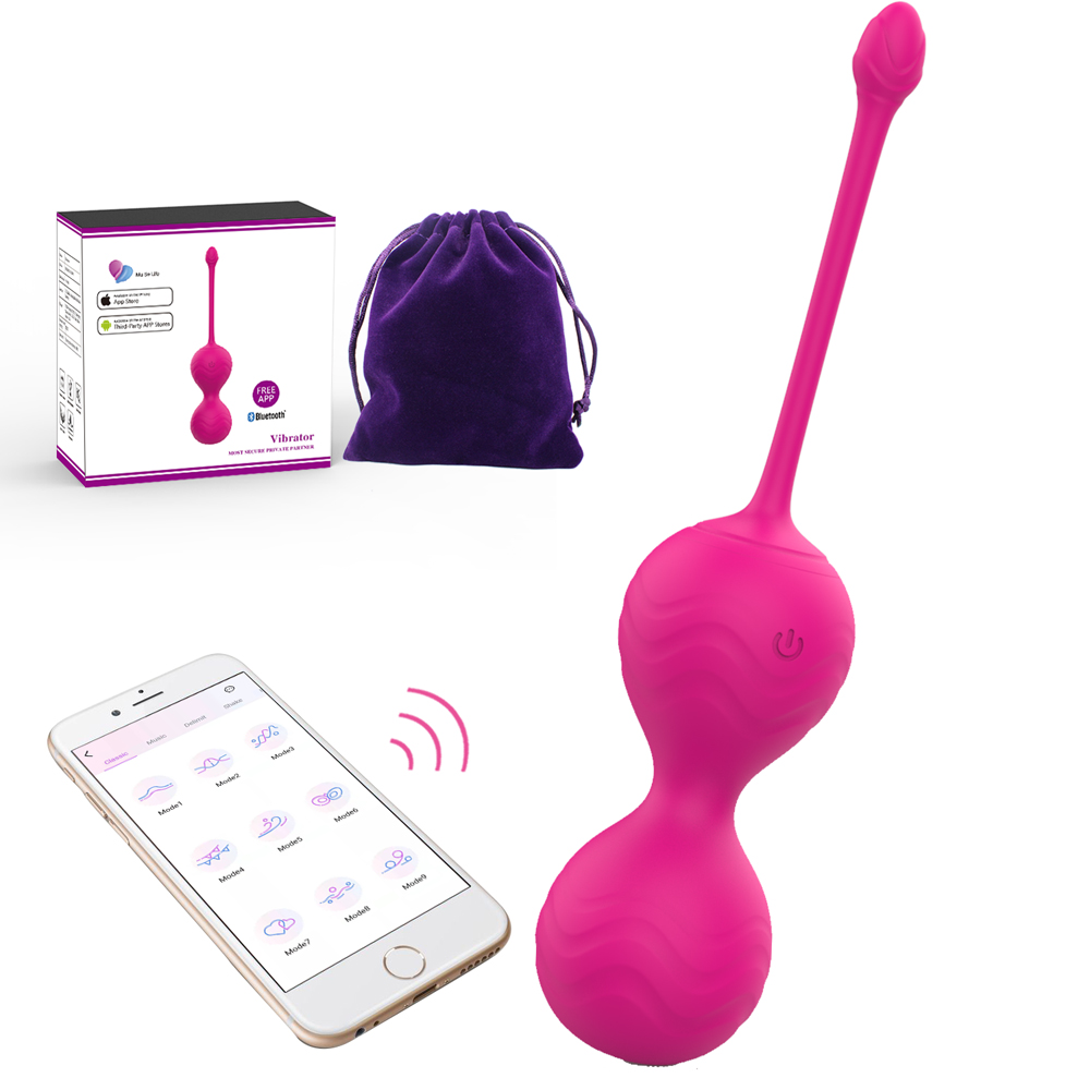 APP Wireless Remote Sex Toys Women Soft Silicone Recovery Vagina Tightening Ball Kegel Ball 10 Vibration Modes