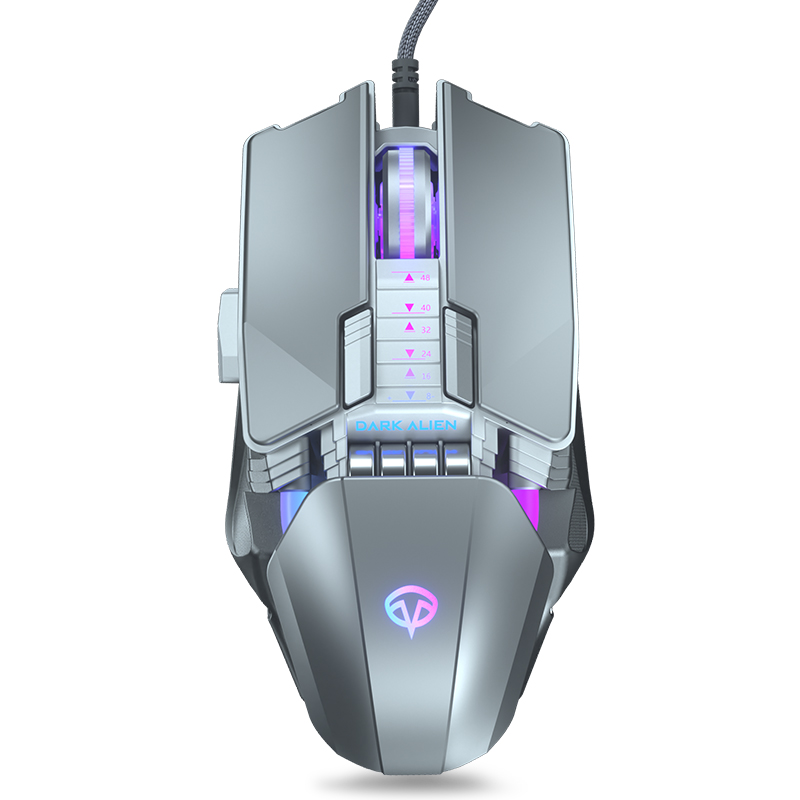 Прямая продажа с фабрики 7D 8000 точек/дюйм RGB мышь игровая компьютерная USB Проводная оптическая игровая мышь для игры