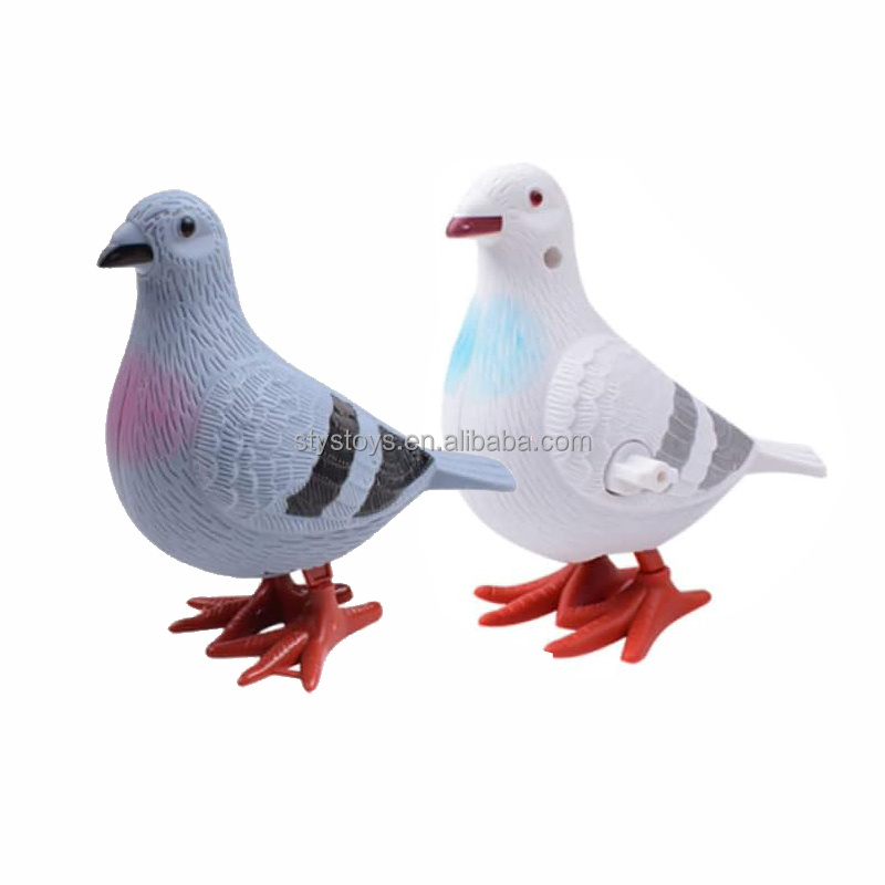 Classical Wind Up Toy Birds Simulation Novelty Jumping Mini Pigeon Toys