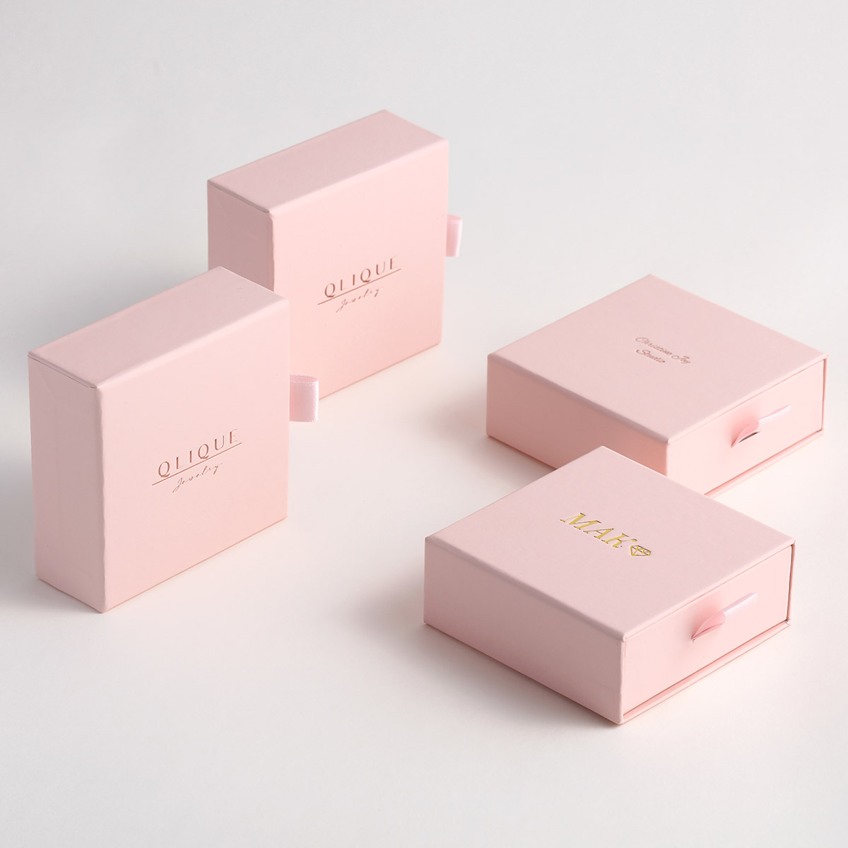 Personalited Luxury Custom Logo Women Box Slide Paper Vintage Travel Bracelet Ring Necklace Packaging Gift Box Jewelry Boxes