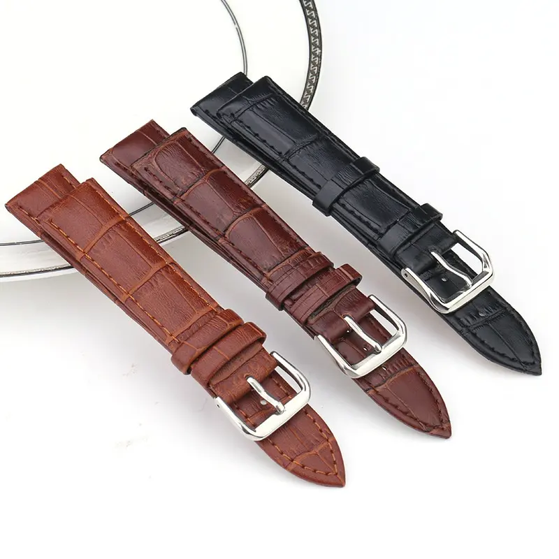 Genuine Leather Watchband Watchstraps 12mm 14mm 16mm 18mm 20mm 22mm 24mm Wristwatch Band Sports Watch Straps