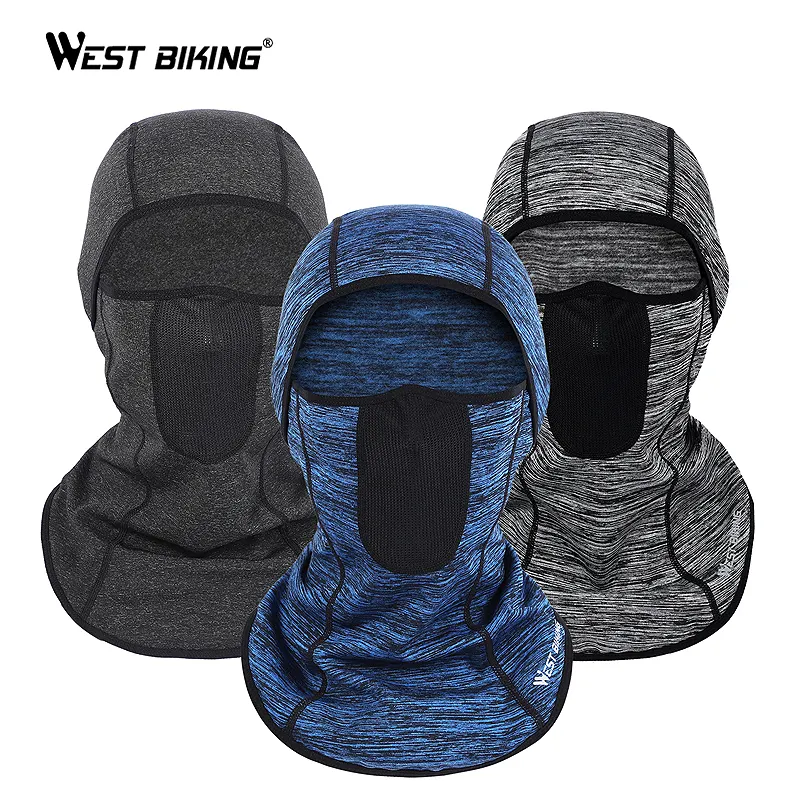 WEST BIKING windproof ridig bike motorcycle custom fabric face mask shield bike air breathable cycle half bicycle full face mask