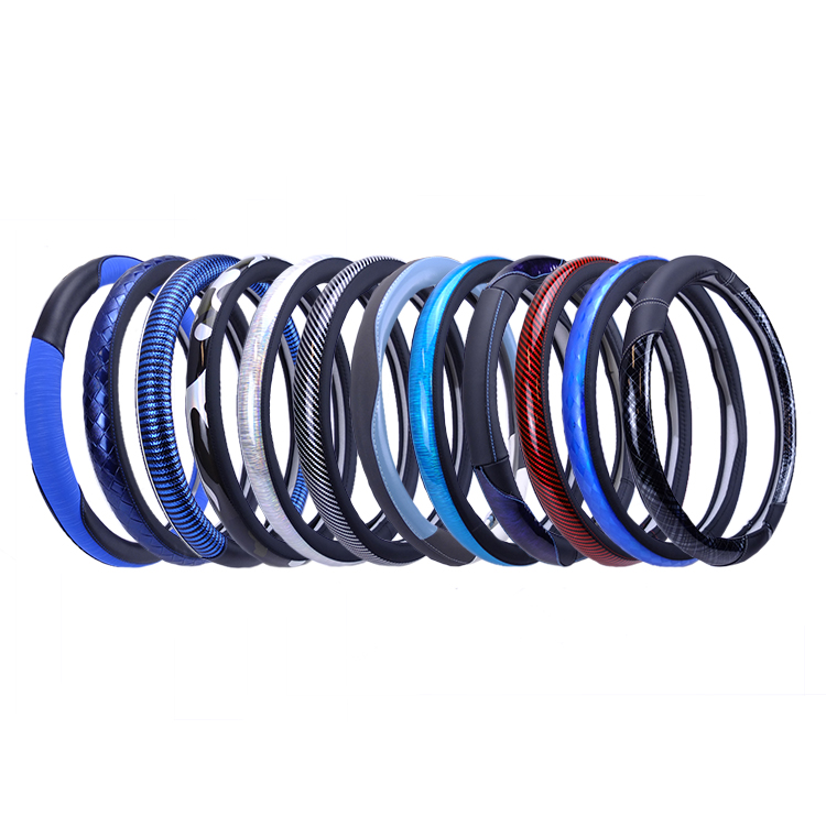 Universal breathable anti-slip PVC Leather shrink car sewing steering wheel cover