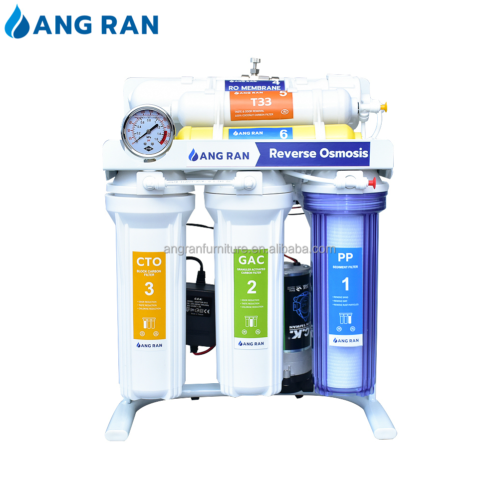Tank with Pump for Home, Offices, Kitchen High Production 5 Stages Reverse Osmosis ABS 75GPD with External 5L ABS Material 28