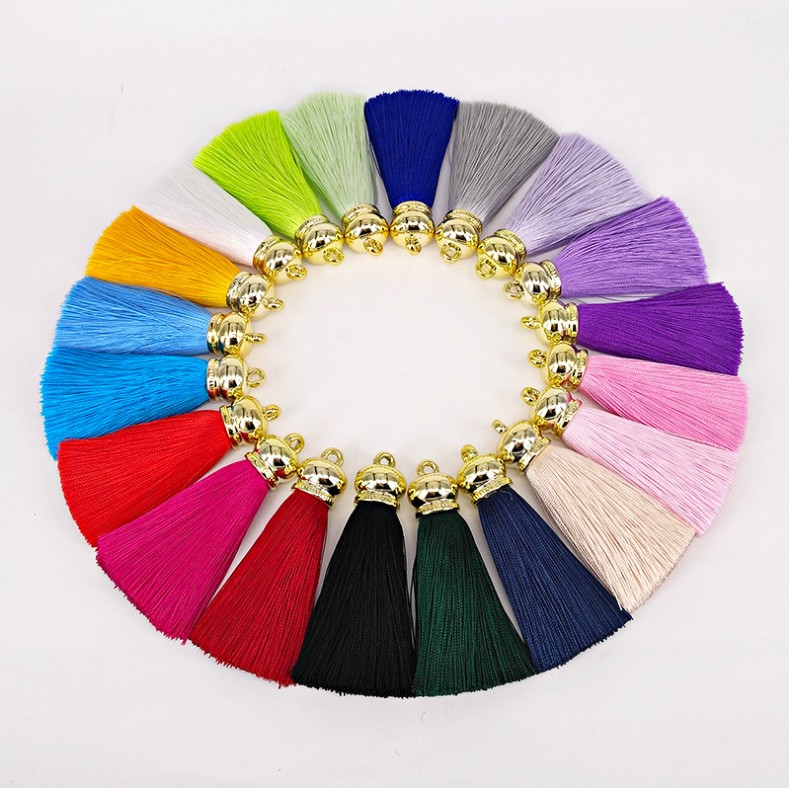 Hot Sale Colorful Meryl Wholesale Mini Tassel Fringe Pendant Diy Jewelry Decor Tassels For Curtains Jewelry Decor