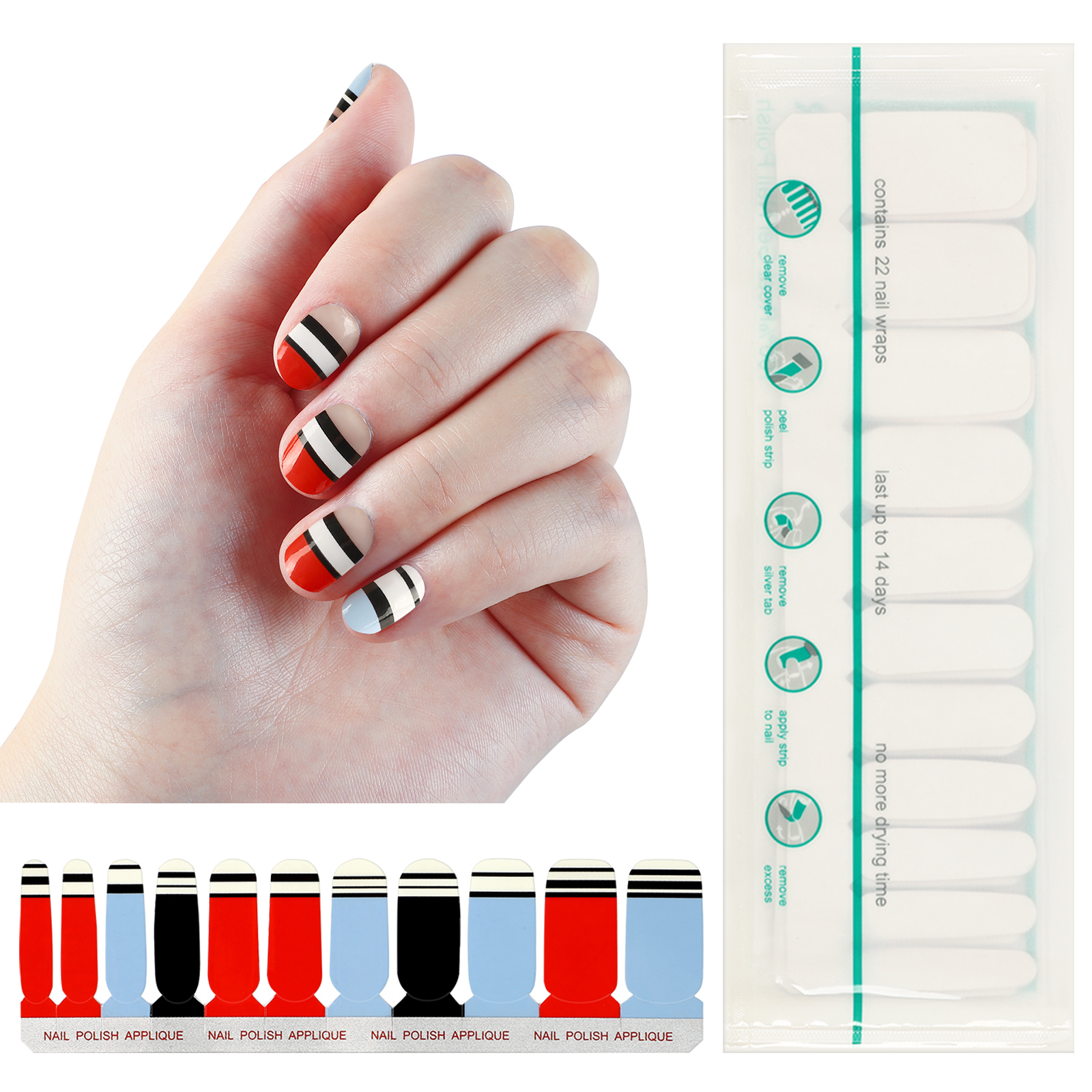 COSCELIA Nail Decoration Nails Sticker Designer Self Adhesive Nail Art Stickers
