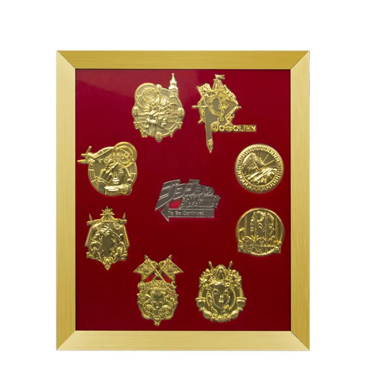 Подгонянный размер серебряный и золотой значок рамка красное дно Горячая продажа алюминиевая фоторамка