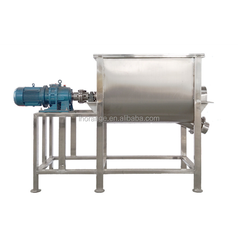 stainless steel 304 Double screw ribbon blender mixer dry powder mixing machine for chemicals