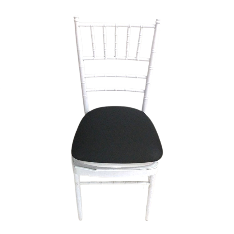 High Quality 250g Customizable Wholesale Classic Simple Outdoor Stretch Polyester Black Chair Cushion Cover