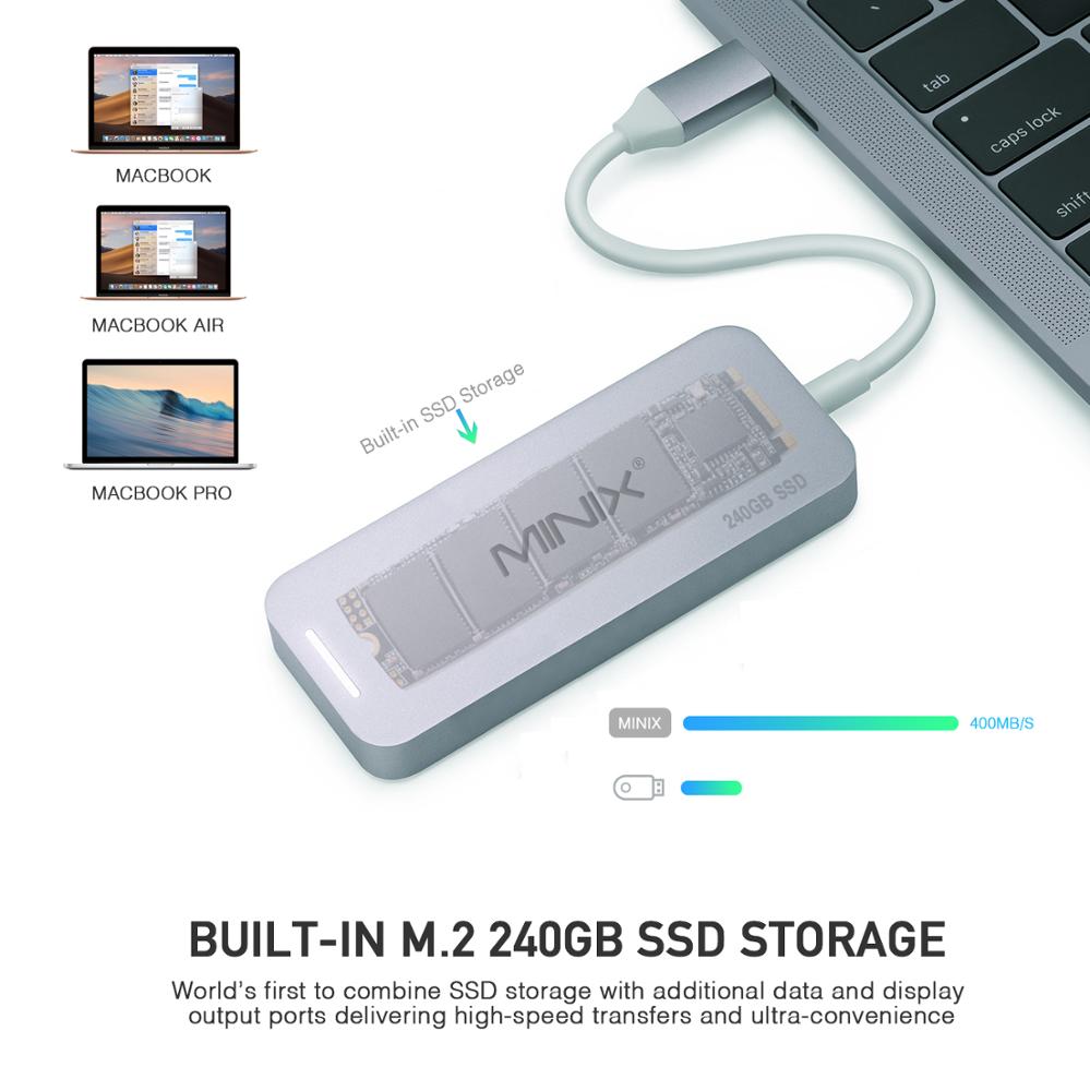 Первый в мире type-c SSD storage120/240/480 ГБ с поддержкой 4K HD выход, USB3.0 * 2, USB type-c * 1 для подачи питания