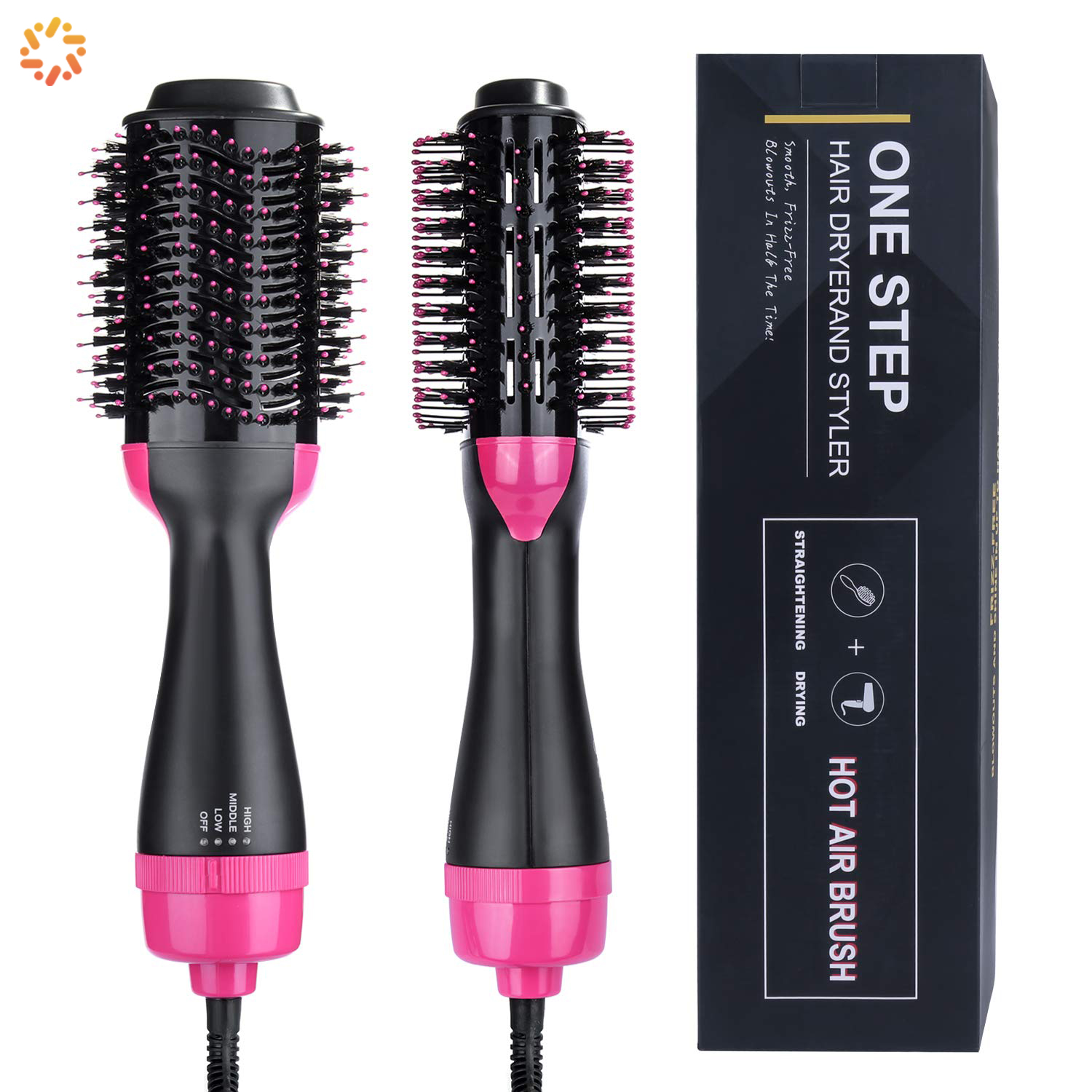 2021 Best Selling Air hot comb electric brush hair dryer 3 in 1