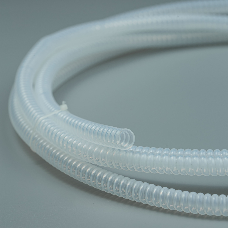Transport te flon Corrugated Tubing F4 bellows ISO13485 FEP Bellows/Corrugated Pipe Pharma Grade Fluid