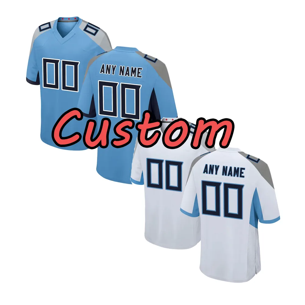 original 1:1 American football uniforms Men's Tennessee NK Light Blue Alternate Custom football Jersey Derrick Henry